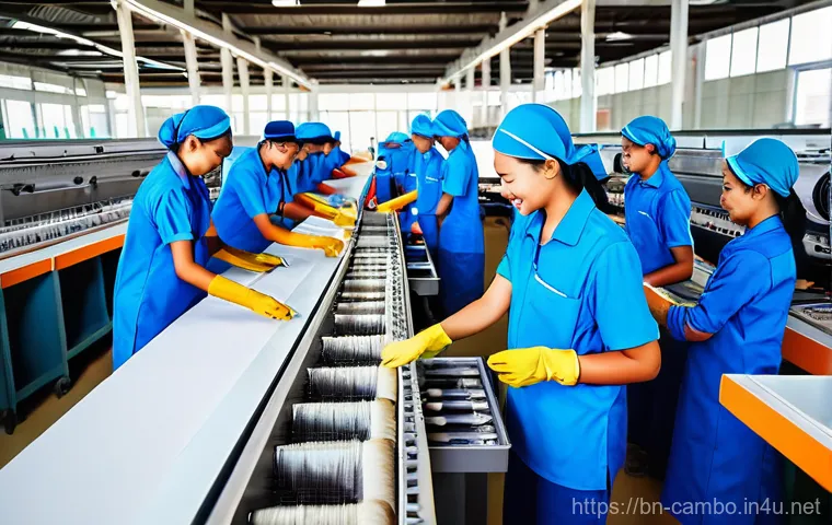 시하누크 경제특구 - **Prompt: Economic Empowerment and Modern Industry**
    A vibrant and optimistic image depicting yo...