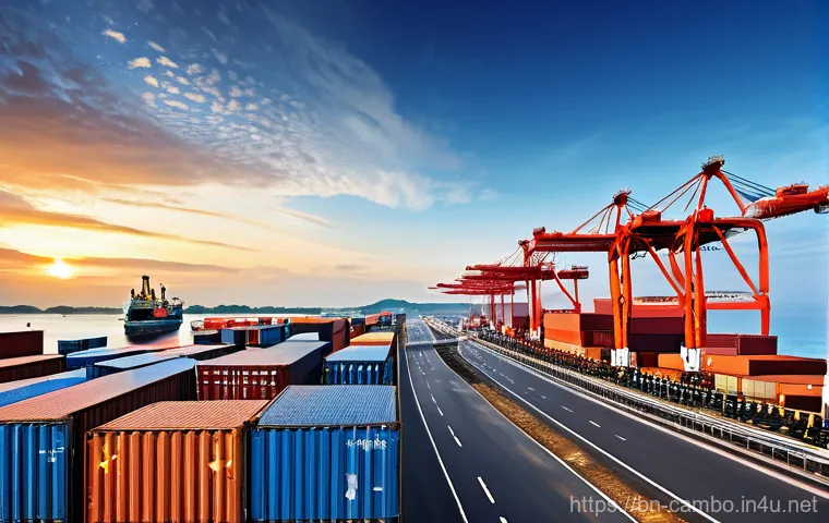 시하누크 경제특구 - **Prompt: Economic Empowerment and Modern Industry**
    A vibrant and optimistic image depicting yo...