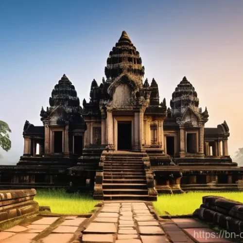 Home 22 캄보디아 태국 국경 분쟁 - **"Preah Vihear Temple at Dawn: A Sanctuary in the Clouds"**
A breathtaking panoramic view of th...